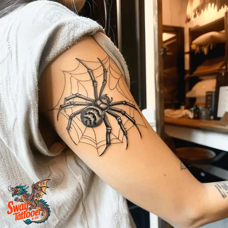 100 Spider Tattoo Design Ideas: Weaving Art and Symbolism 4 spider tattoo