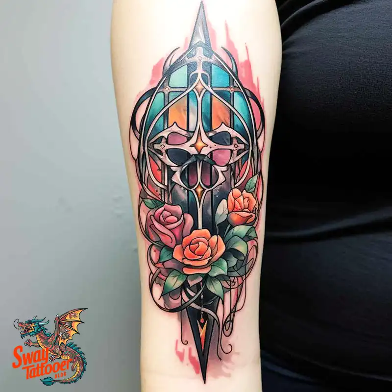 60 Stained Glass Window Tattoo Design Ideas You Can Wear 43 stained glass window tattoo