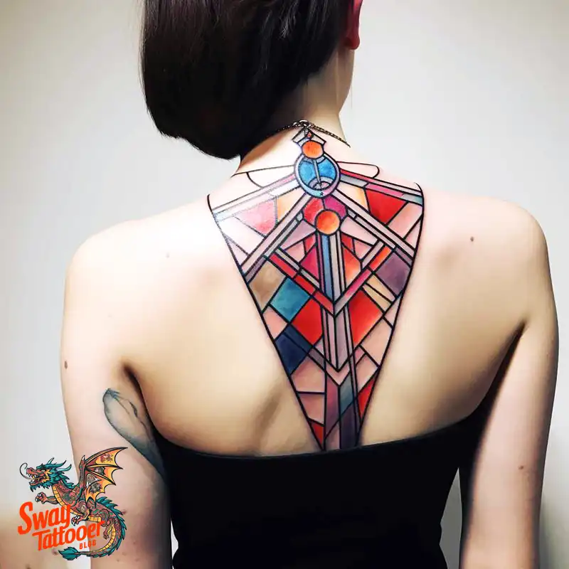 60 Stained Glass Window Tattoo Design Ideas You Can Wear 53 stained glass window tattoo