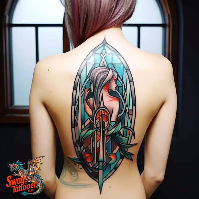 60 Stained Glass Window Tattoo Design Ideas You Can Wear 41 stained glass window tattoo