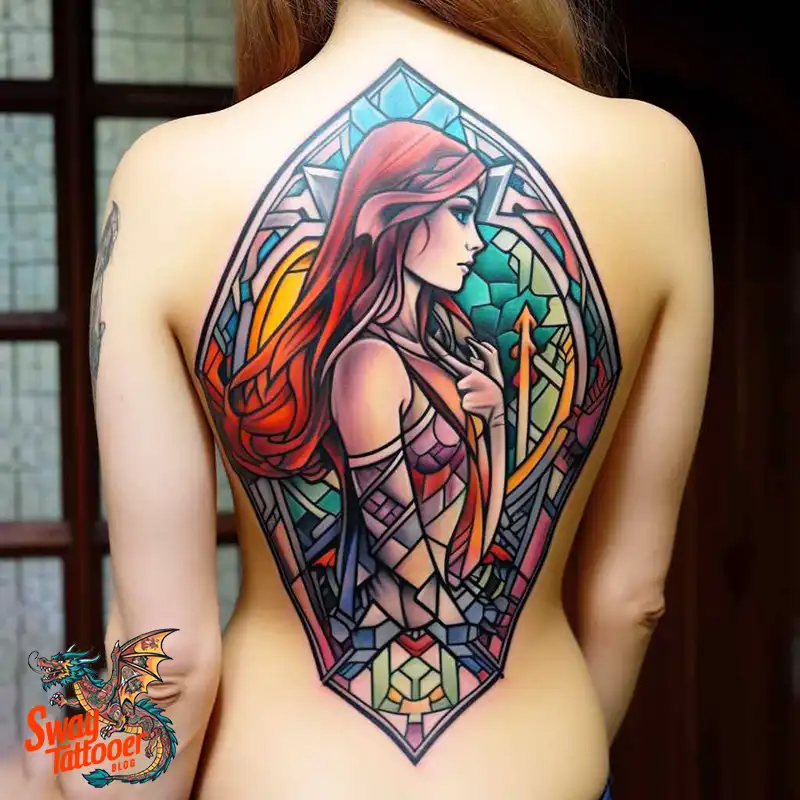 60 Stained Glass Window Tattoo Design Ideas You Can Wear 37 stained glass window tattoo