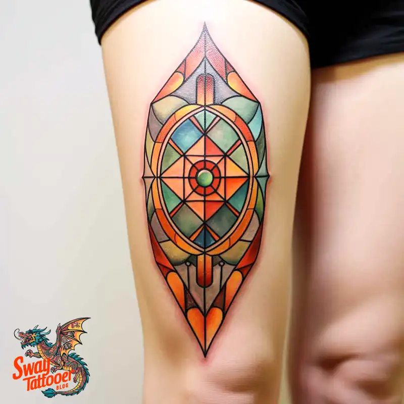 60 Stained Glass Window Tattoo Design Ideas You Can Wear 35 stained glass window tattoo