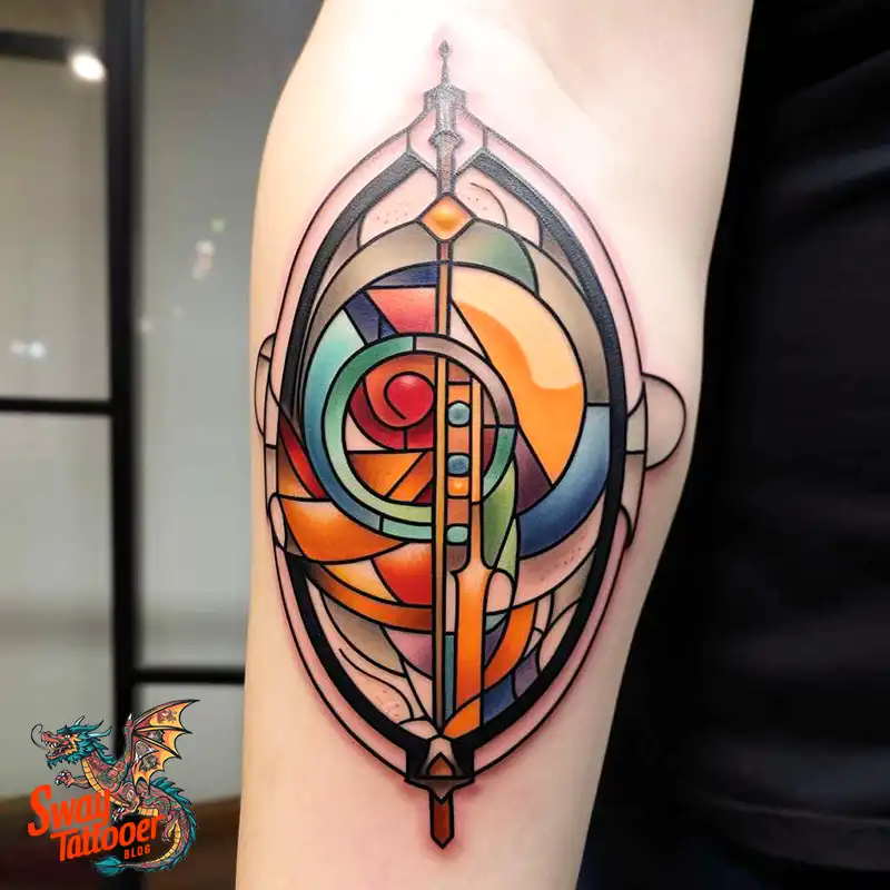 60 Stained Glass Window Tattoo Design Ideas You Can Wear 29 stained glass window tattoo