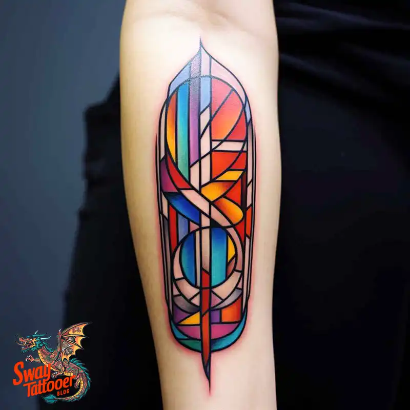 60 Stained Glass Window Tattoo Design Ideas You Can Wear 47 stained glass window tattoo
