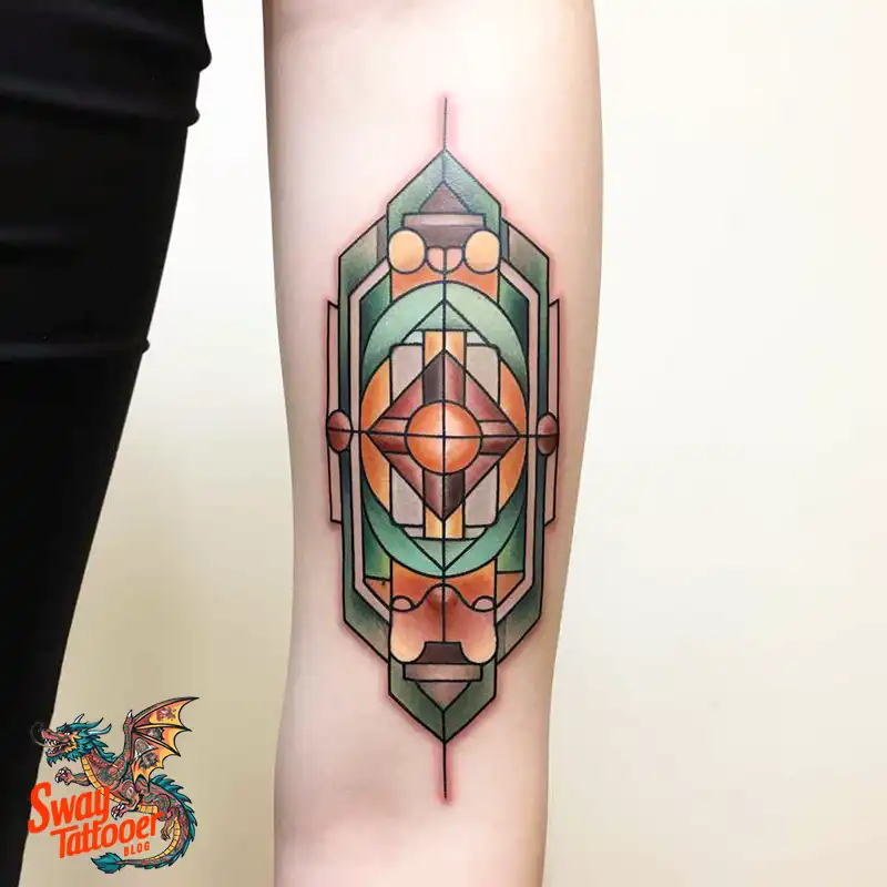 60 Stained Glass Window Tattoo Design Ideas You Can Wear 14 stained glass window tattoo