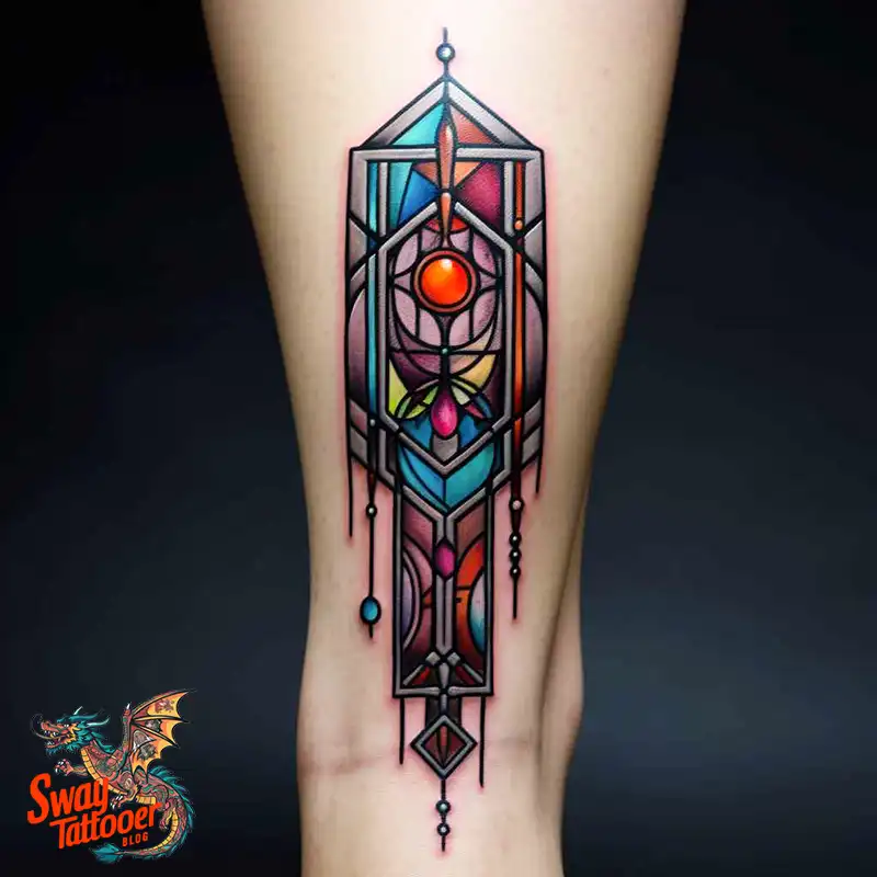 60 Stained Glass Window Tattoo Design Ideas You Can Wear 12 stained glass window tattoo