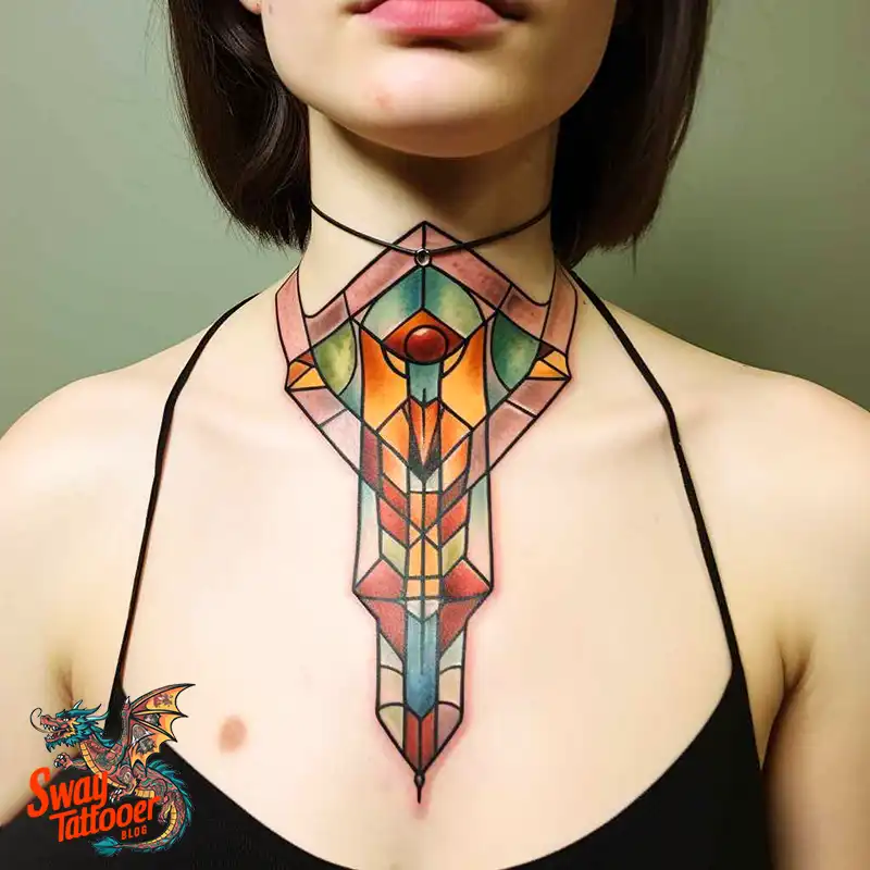 60 Stained Glass Window Tattoo Design Ideas You Can Wear 11 stained glass window tattoo