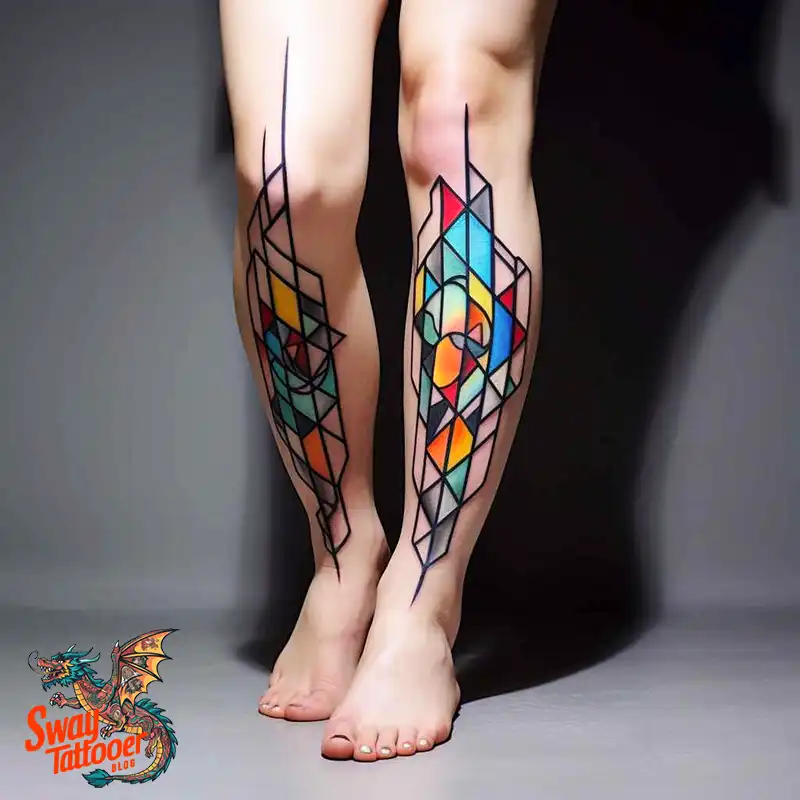 60 Stained Glass Window Tattoo Design Ideas You Can Wear 49 stained glass window tattoo