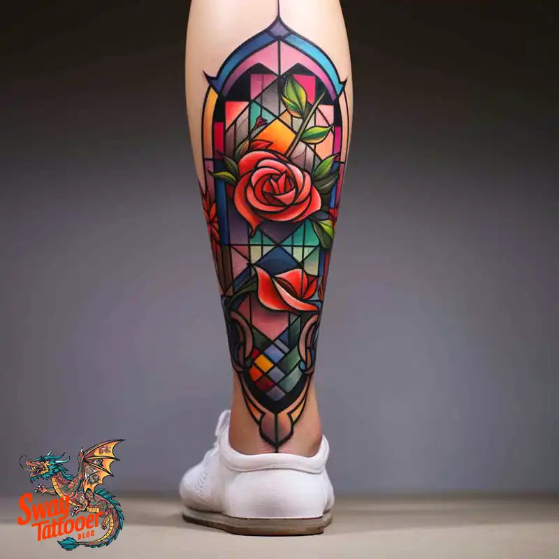 60 Stained Glass Window Tattoo Design Ideas You Can Wear 50 stained glass window tattoo