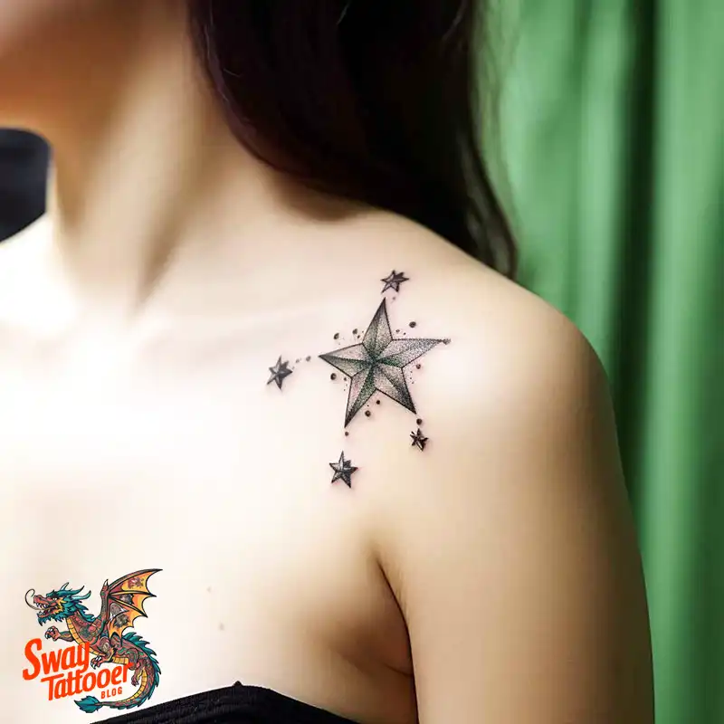 50 Shoulder Star Tattoo Designs: Style with Stellar Ink 40 Shoulder Star Tattoo