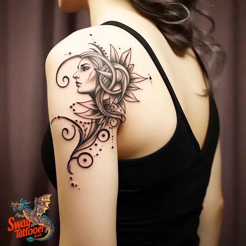 50 Shoulder Star Tattoo Designs: Style with Stellar Ink 29 Shoulder Star Tattoo