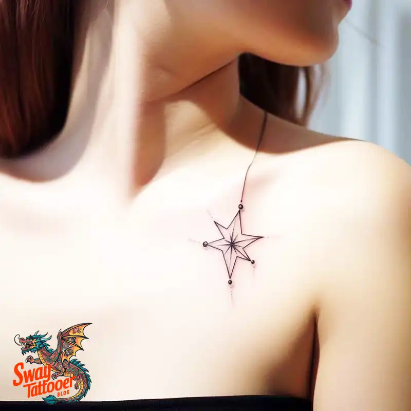 50 Shoulder Star Tattoo Designs: Style with Stellar Ink 26 Shoulder Star Tattoo