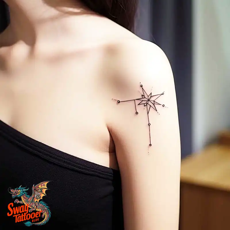 50 Shoulder Star Tattoo Designs: Style with Stellar Ink 25 Shoulder Star Tattoo