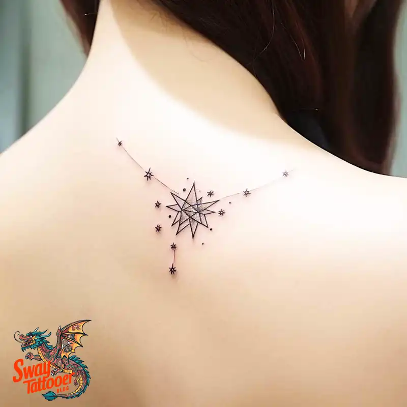 50 Shoulder Star Tattoo Designs: Style with Stellar Ink 16 Shoulder Star Tattoo