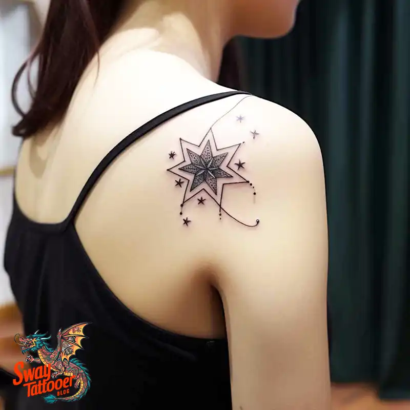 50 Shoulder Star Tattoo Designs: Style with Stellar Ink 15 Shoulder Star Tattoo