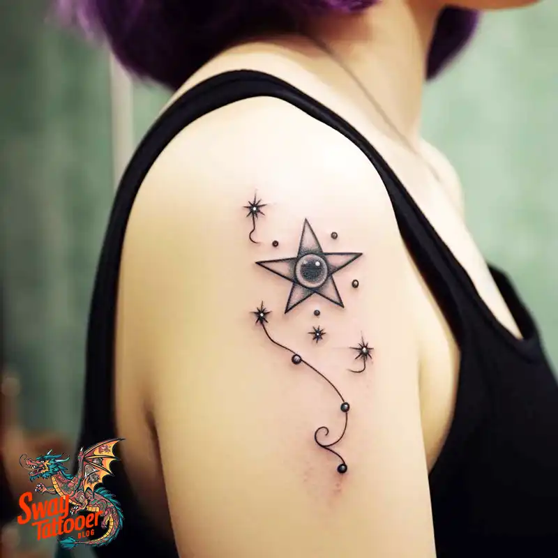 50 Shoulder Star Tattoo Designs: Style with Stellar Ink 50 Shoulder Star Tattoo