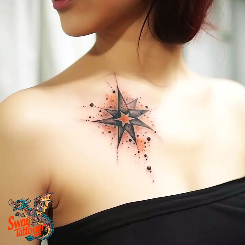 50 Shoulder Star Tattoo Designs: Style with Stellar Ink 6 Shoulder Star Tattoo