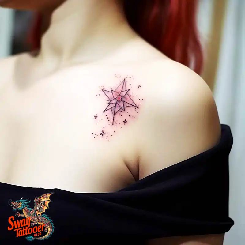 50 Shoulder Star Tattoo Designs: Style with Stellar Ink 4 Shoulder Star Tattoo