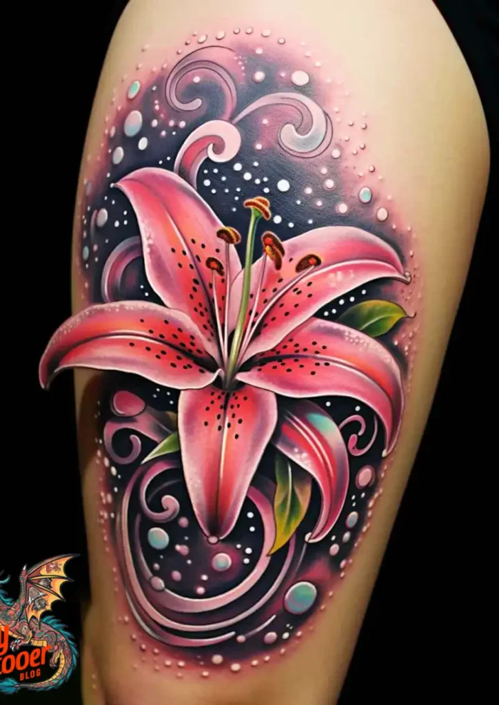 50 Stargazer Lily Tattoos: Beauty and Hidden Meanings 36 Stargazer Lily Tattoo