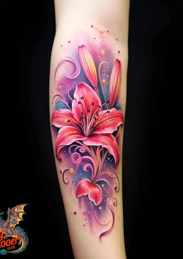 50 Stargazer Lily Tattoos: Beauty and Hidden Meanings 33 Stargazer Lily Tattoo