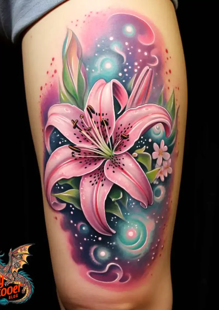 50 Stargazer Lily Tattoos: Beauty and Hidden Meanings 34 Stargazer Lily Tattoo
