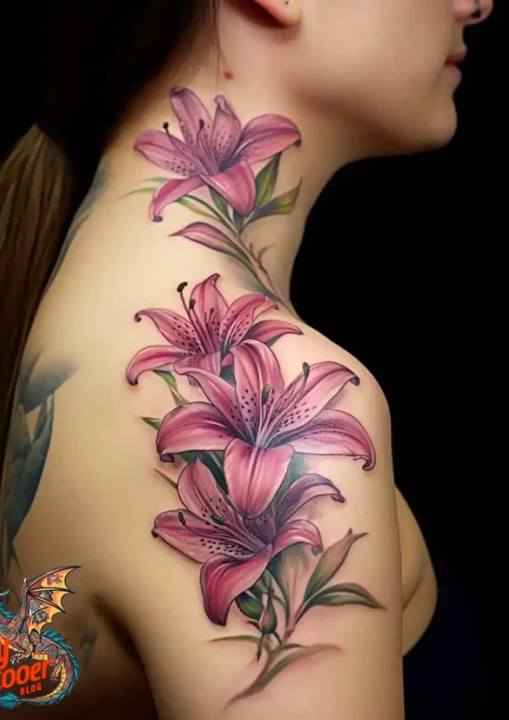 50 Stargazer Lily Tattoos: Beauty and Hidden Meanings 35 Stargazer Lily Tattoo