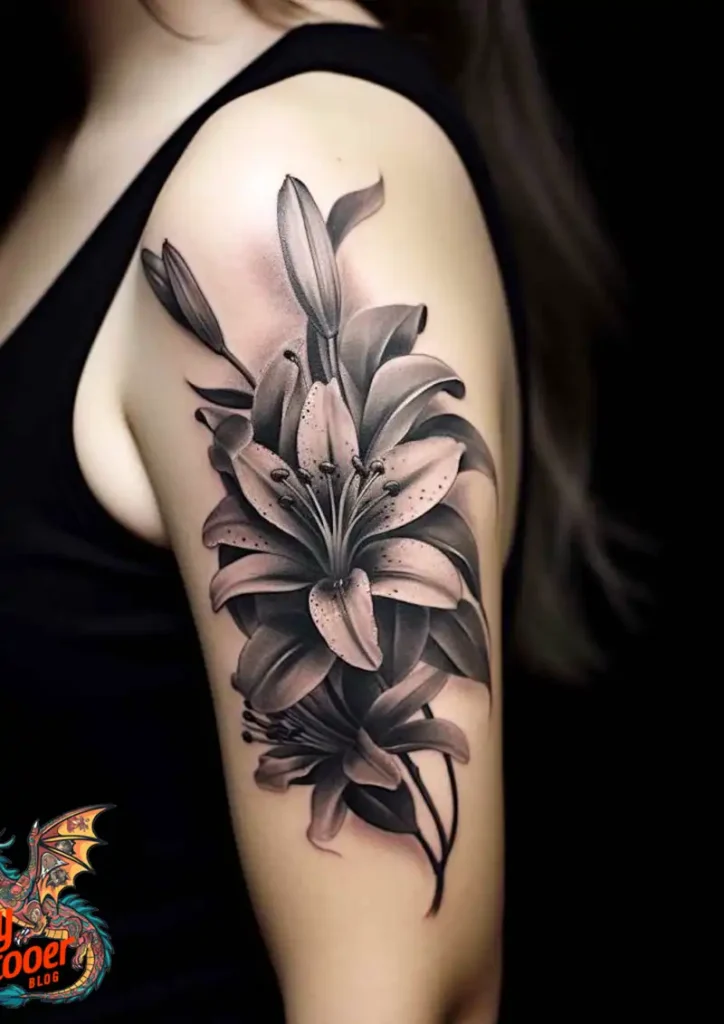 50 Stargazer Lily Tattoos: Beauty and Hidden Meanings 24 Stargazer Lily Tattoo