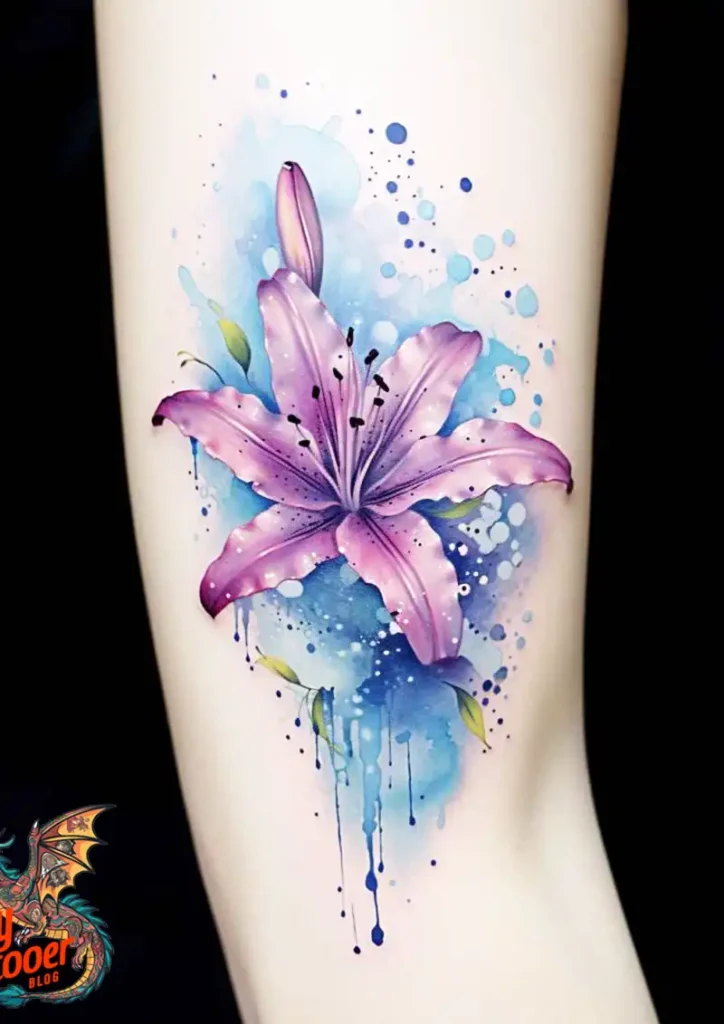 50 Stargazer Lily Tattoos: Beauty and Hidden Meanings 10 Stargazer Lily Tattoo