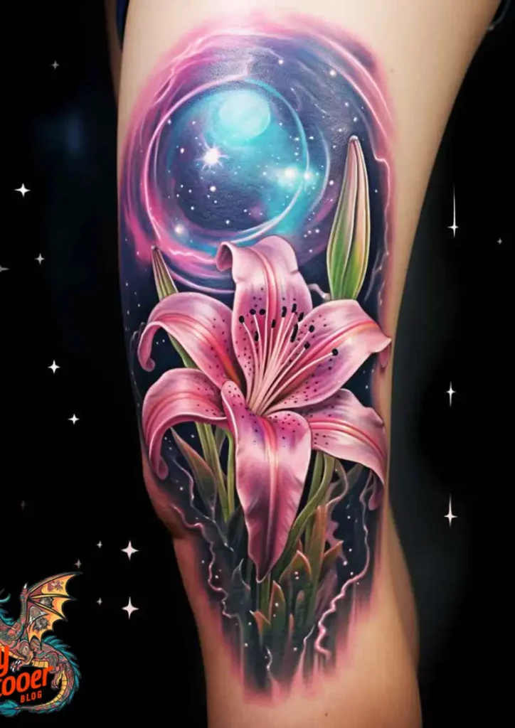 50 Stargazer Lily Tattoos: Beauty and Hidden Meanings 8 Stargazer Lily Tattoo