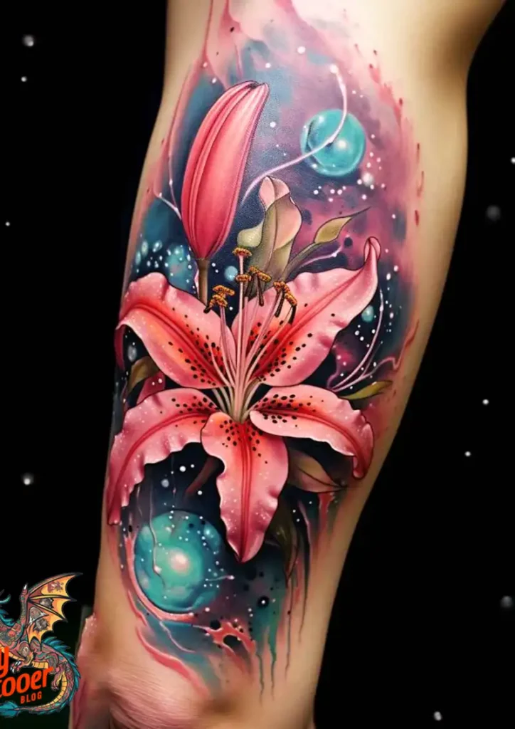 50 Stargazer Lily Tattoos: Beauty and Hidden Meanings 6 Stargazer Lily Tattoo