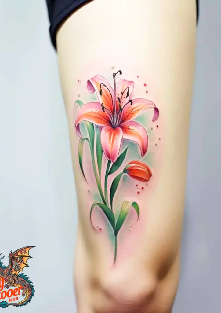 50 Stargazer Lily Tattoos: Beauty and Hidden Meanings 44 Stargazer Lily Tattoo