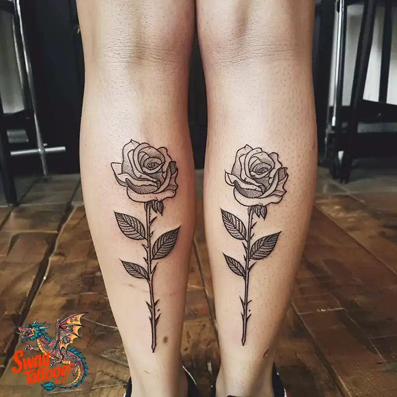 110 Two Roses Tattoo Design Ideas: Symbolism and Beauty 94 two roses tattoo