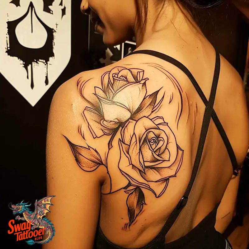 110 Two Roses Tattoo Design Ideas: Symbolism and Beauty 5 2 roses tattoo