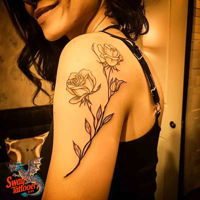 110 Two Roses Tattoo Design Ideas: Symbolism and Beauty 4 2 roses tattoo