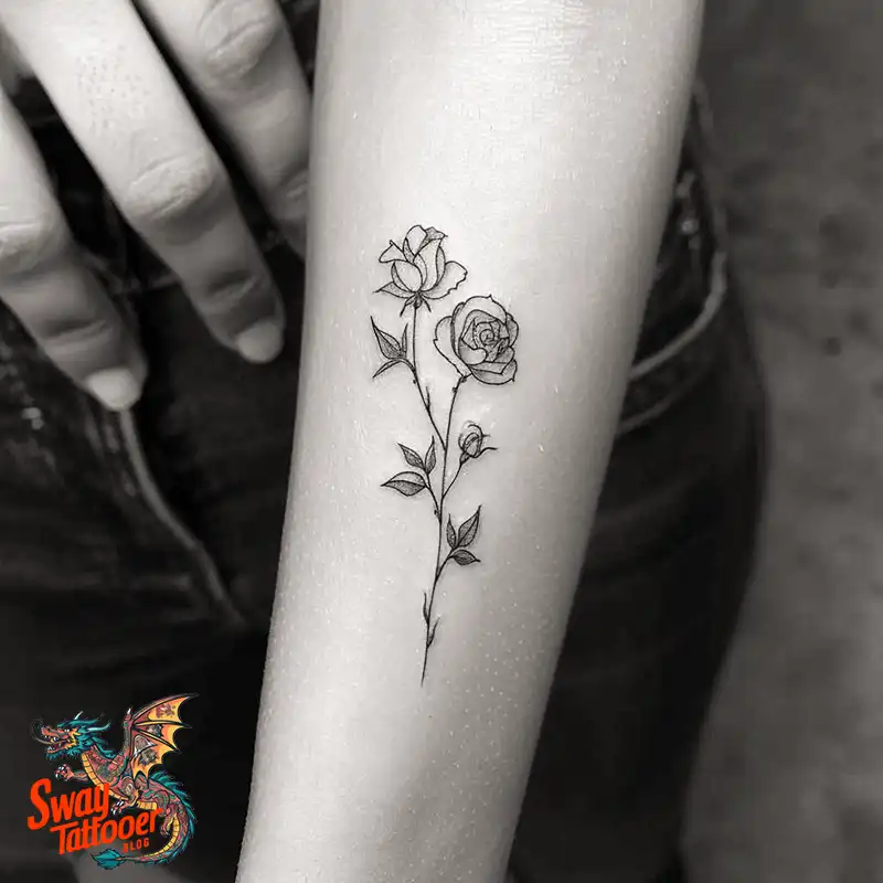 110 Two Roses Tattoo Design Ideas: Symbolism and Beauty 92 two roses tattoo