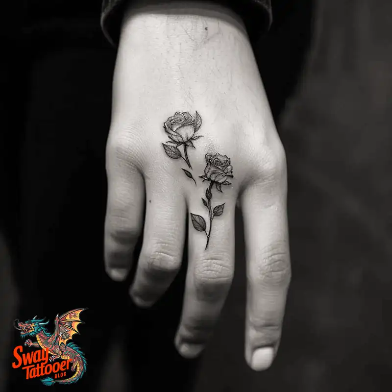 110 Two Roses Tattoo Design Ideas: Symbolism and Beauty 88 two roses tattoo