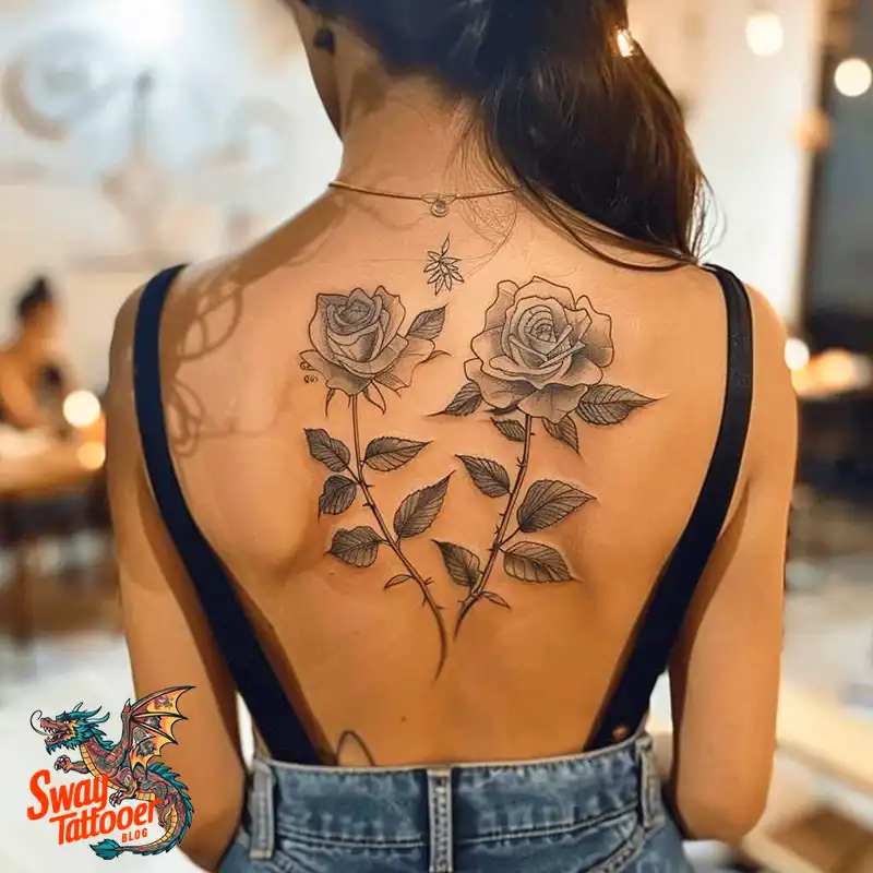 110 Two Roses Tattoo Design Ideas: Symbolism and Beauty 78 two roses tattoo