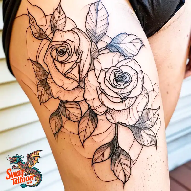110 Two Roses Tattoo Design Ideas: Symbolism and Beauty 65 two roses tattoo