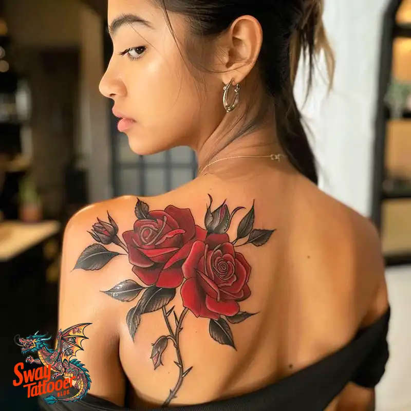 110 Two Roses Tattoo Design Ideas: Symbolism and Beauty 59 two roses tattoo
