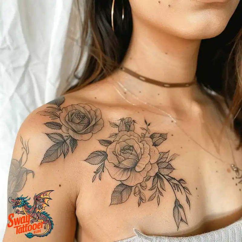 110 Two Roses Tattoo Design Ideas: Symbolism and Beauty 57 two roses tattoo
