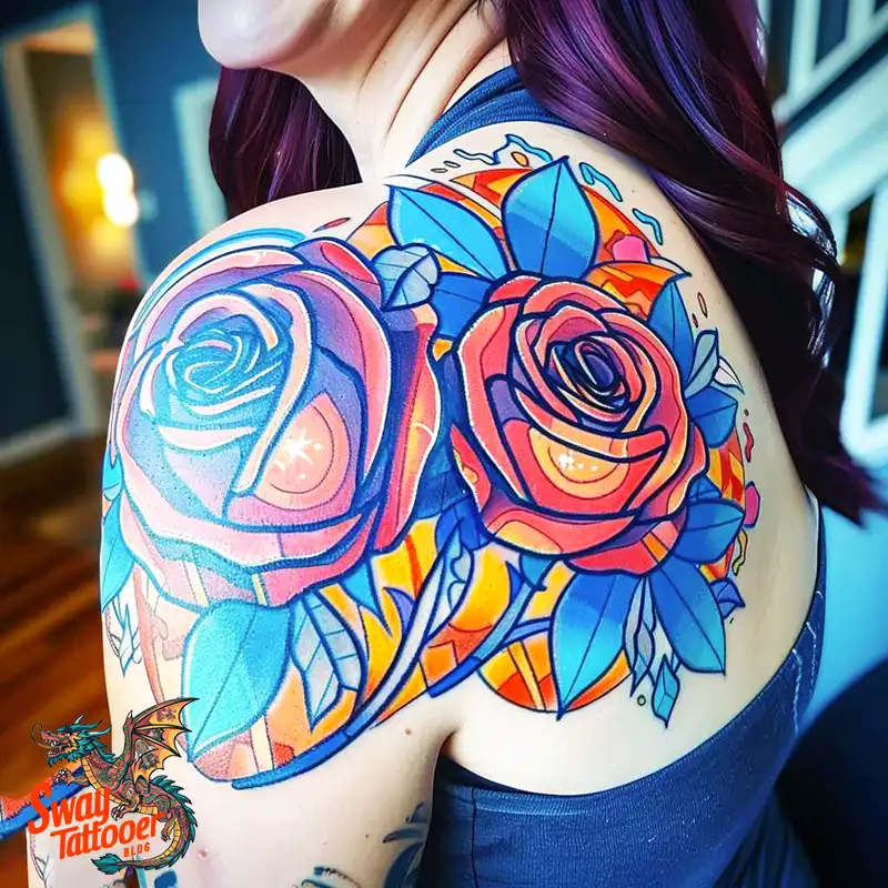 110 Two Roses Tattoo Design Ideas: Symbolism and Beauty 51 2 roses tattoo