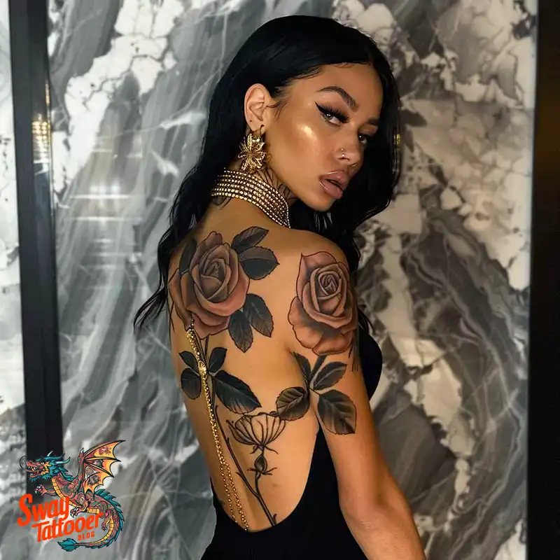 110 Two Roses Tattoo Design Ideas: Symbolism and Beauty 47 2 roses tattoo