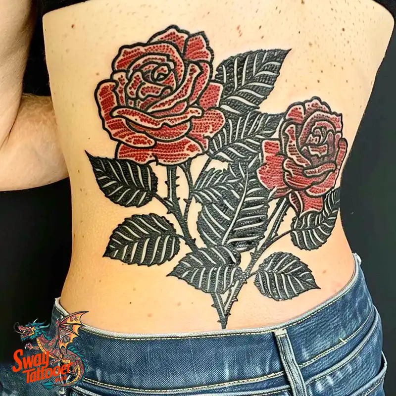 110 Two Roses Tattoo Design Ideas: Symbolism and Beauty 44 2 roses tattoo