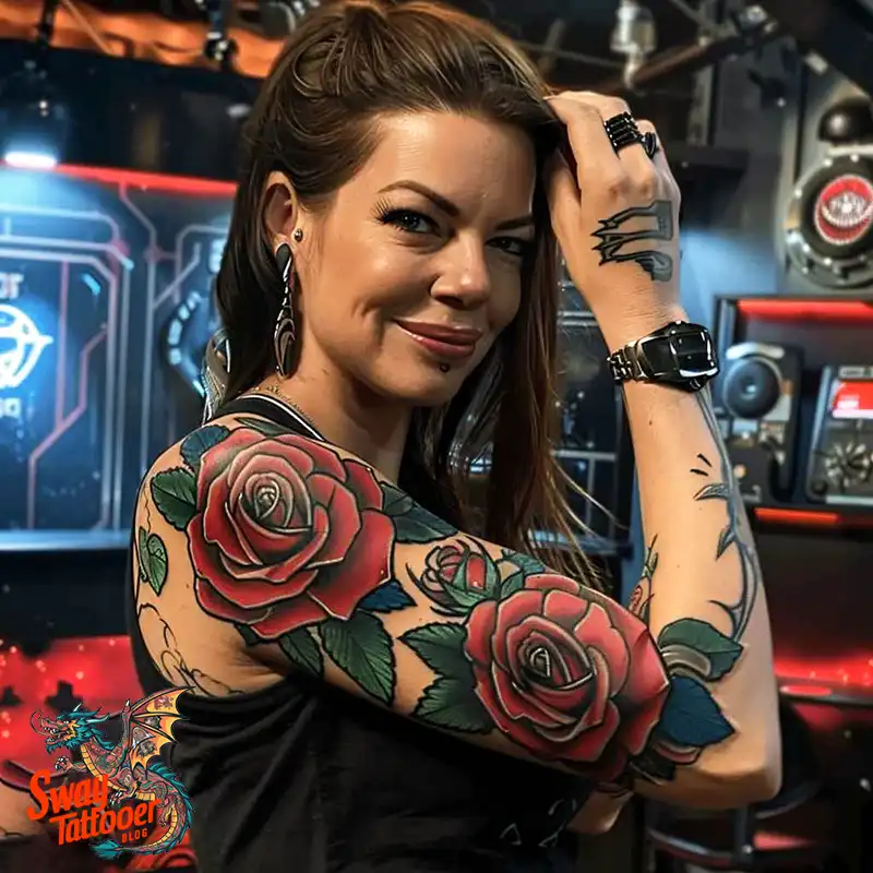 110 Two Roses Tattoo Design Ideas: Symbolism and Beauty 39 2 roses tattoo