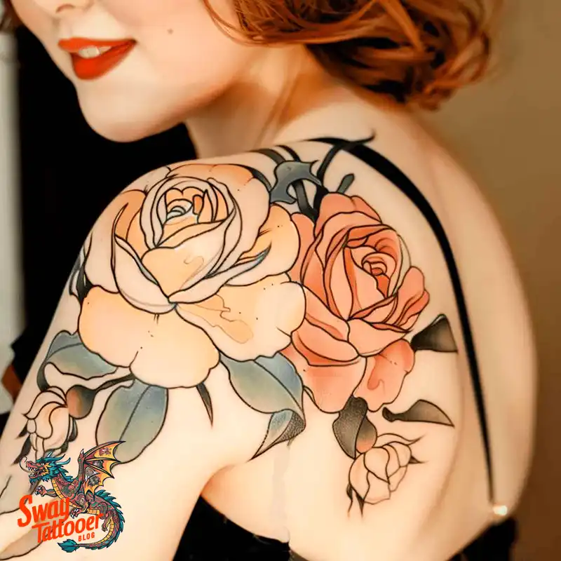 110 Two Roses Tattoo Design Ideas: Symbolism and Beauty 34 2 roses tattoo