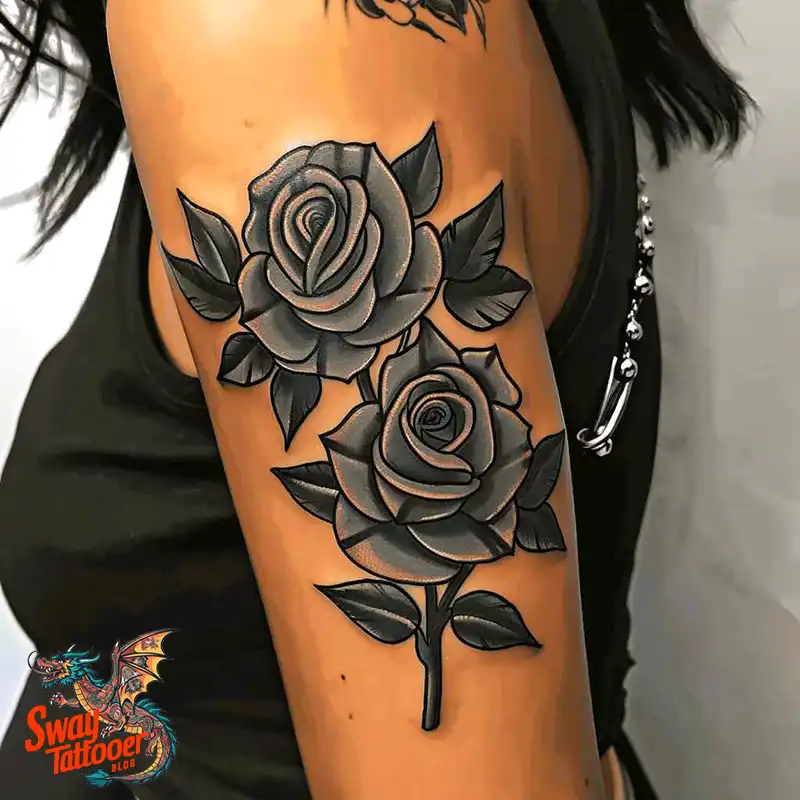 110 Two Roses Tattoo Design Ideas: Symbolism and Beauty 32 2 roses tattoo