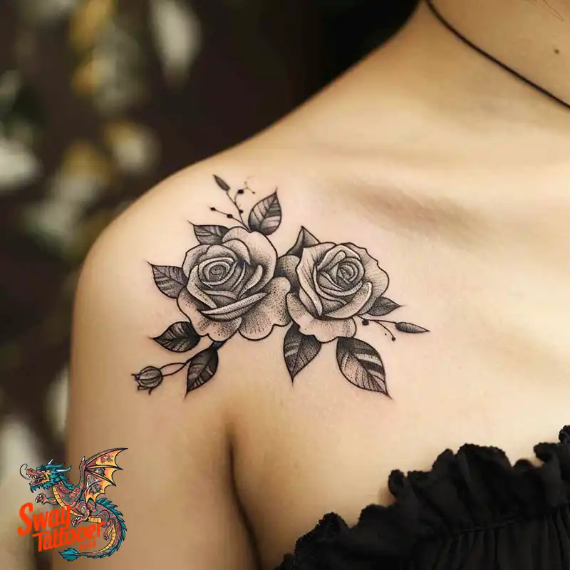 110 Two Roses Tattoo Design Ideas: Symbolism and Beauty 103 two roses tattoo