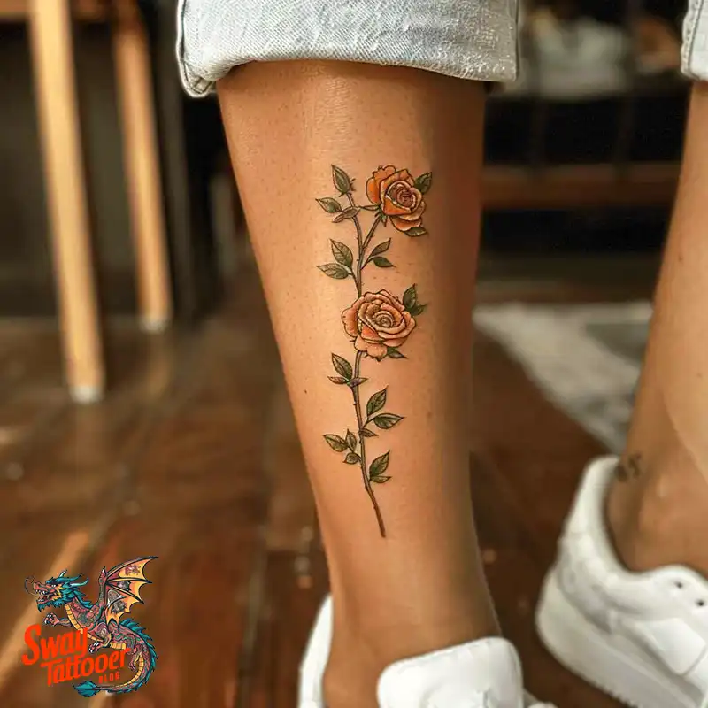 110 Two Roses Tattoo Design Ideas: Symbolism and Beauty 19 2 roses tattoo