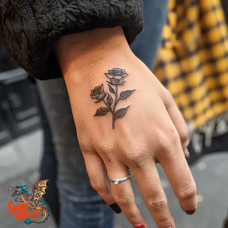110 Two Roses Tattoo Design Ideas: Symbolism and Beauty 13 2 roses tattoo