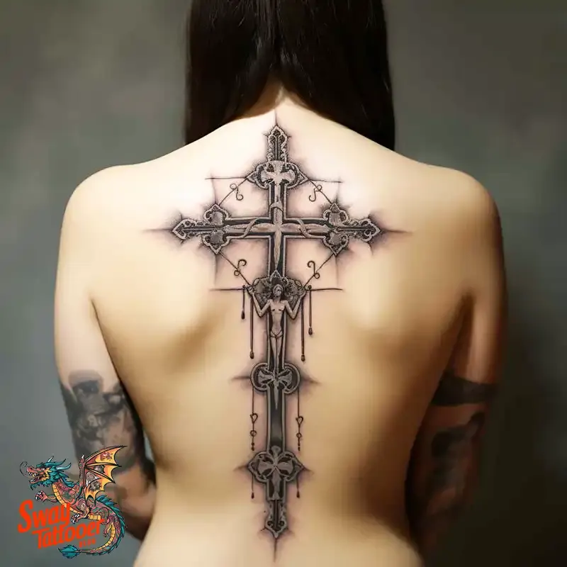 75 Three Crosses Tattoo Design Ideas: Symbolism and Styles 44 3 cross tattoo
